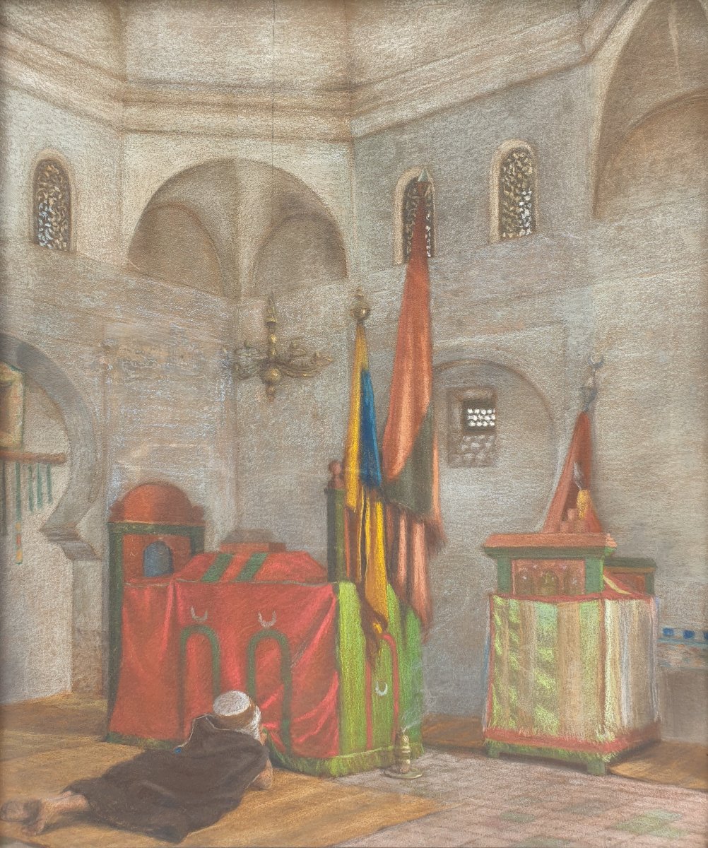 Georges GIRARDOT (Attribué à) - Le tombeau de Sidi-Brahim El Masmoudi à Tlemcen en Algérie