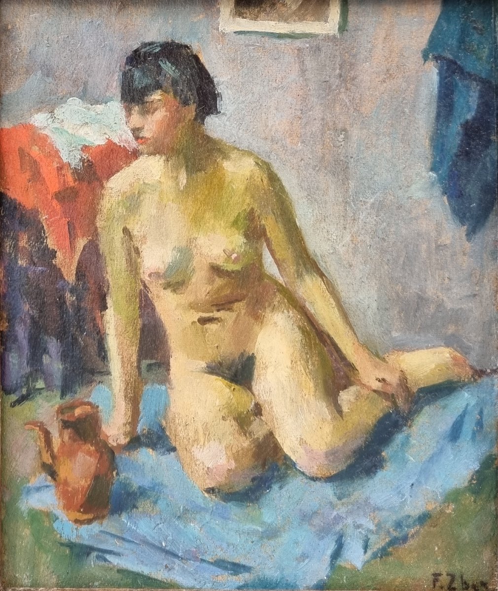 Fiszel Zylberberg, Known As Zber - Portrait Of A Model