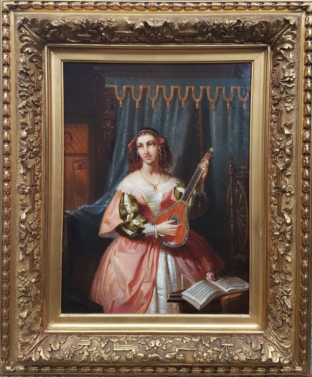 Gustave Wappers (attributed To) - The Mandolin Player