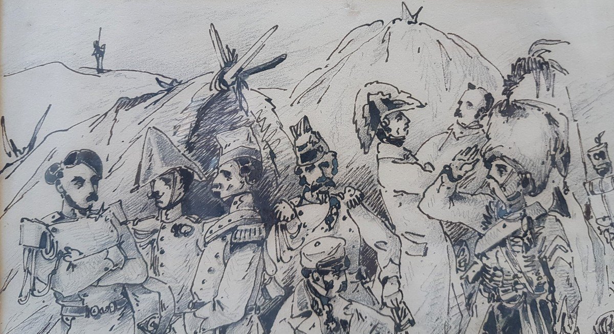 Richard De Querelles - Souvenir Of A Barrack Of Napoleonian Officers -photo-3