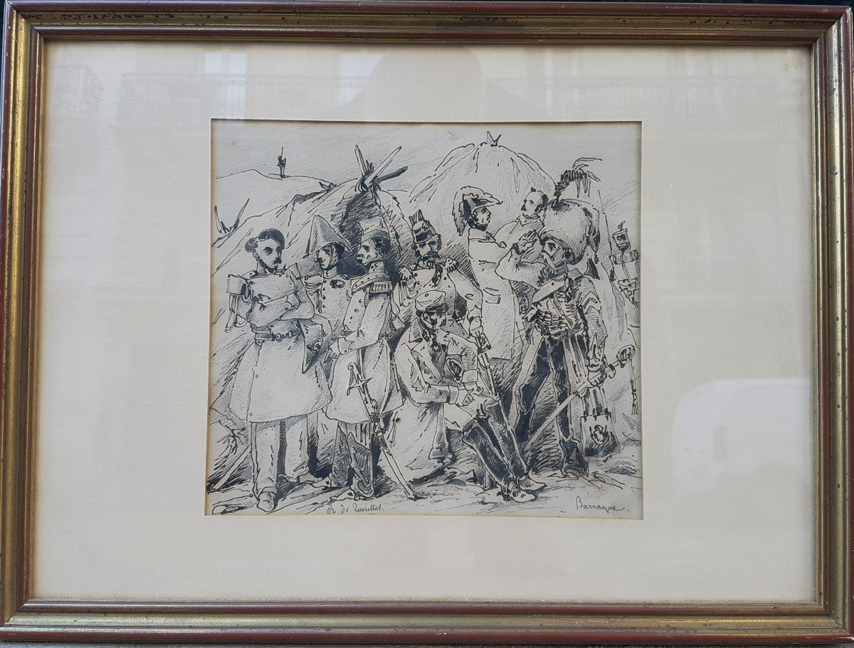 Richard De Querelles - Souvenir Of A Barrack Of Officers Around 1830