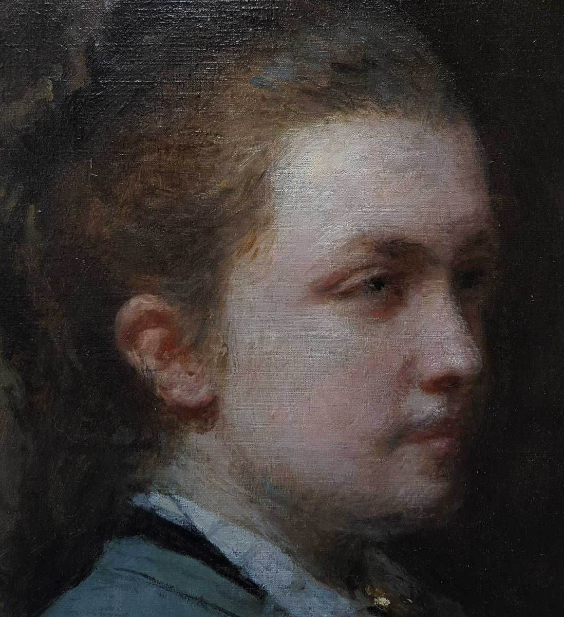 Adolphe Félix CALS - Portrait de Mademoiselle Jenny Godin, pianiste (1879)-photo-4