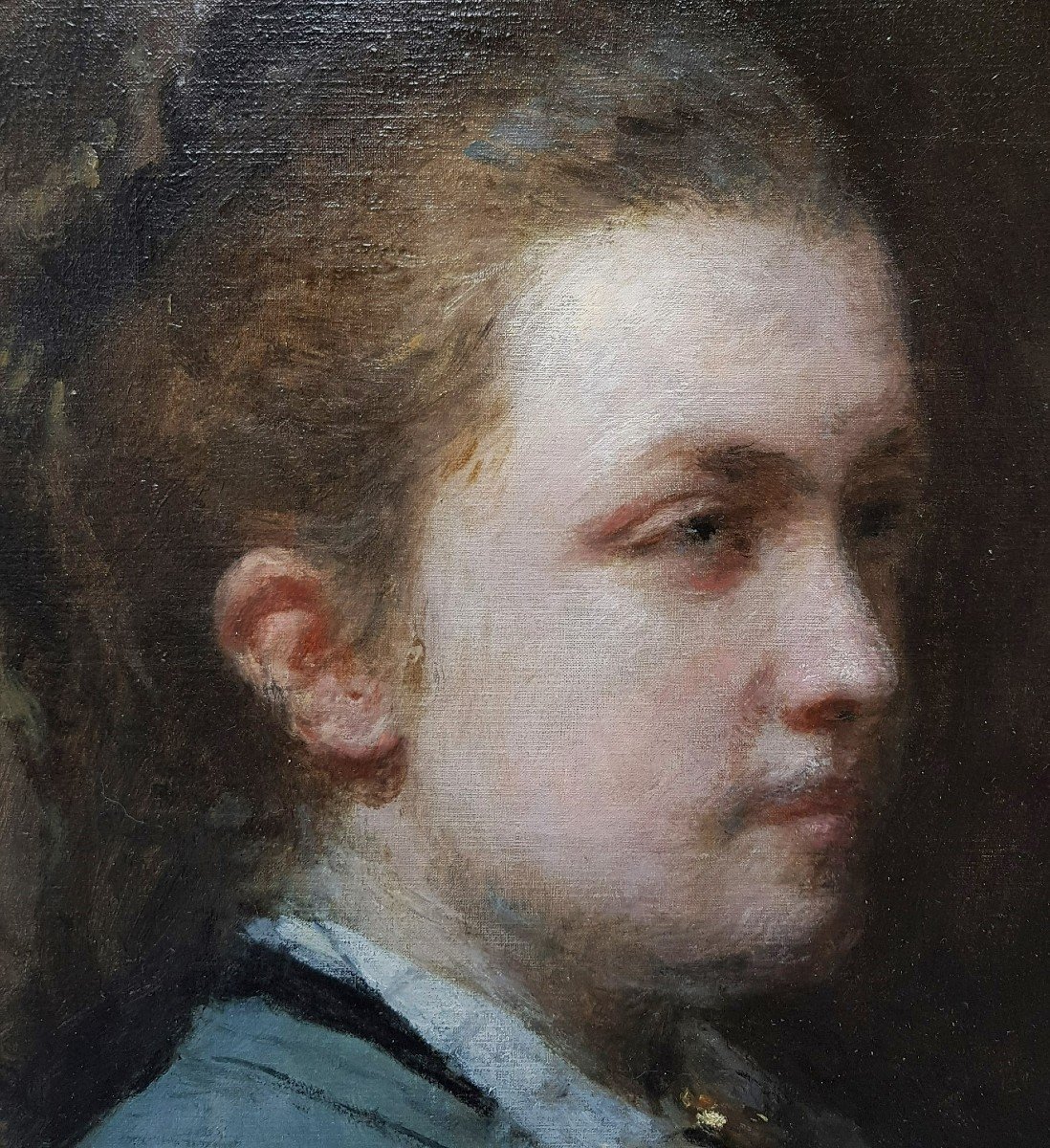 Adolphe Félix CALS - Portrait de Mademoiselle Jenny Godin, pianiste (1879)-photo-3