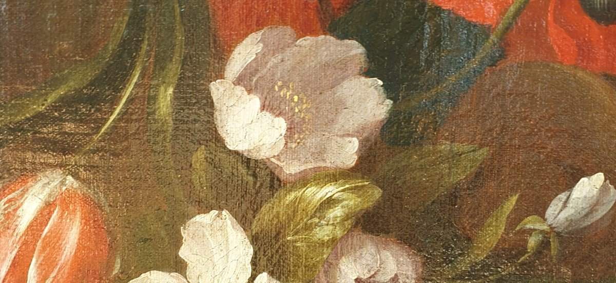 18th Century French School - Floral Composition-photo-1
