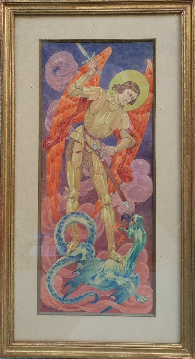 Henry Morin - Saint Michael Slaying The Dragon