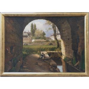 Mid-19th Century French School - Landscape Near Fontainebleau