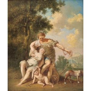 Anicet Charles Gabriel LEMONNIER (Attribué à) - Vénus et Adonis