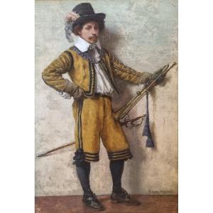 Claus Meyer - The German Soldier In Costume With A Trumpet