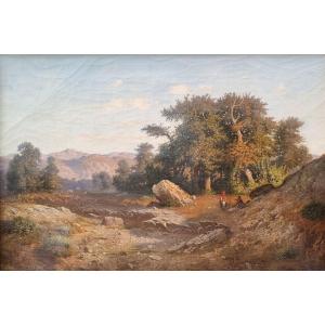 Pierre THUILLIER (Attribué à) - Paysage montagneux