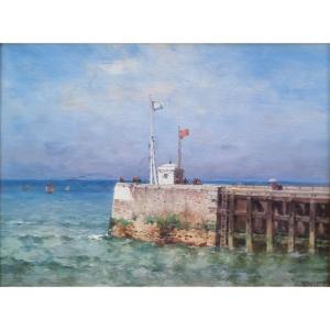 Théodore Weber - The Jetty At Le Tréport