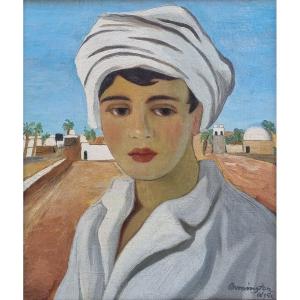 Caroline Helena Armington (née Wilkinson) (attributed To) - Portrait Of A Young Algerian Woman 