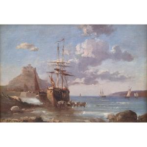 Edwin Hayes - View Of Mont Saint-michel In Cornwall, England
