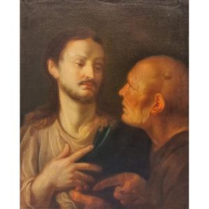 Thomas Willeborits Bosschaert (attributed To) - Jesus And Satan