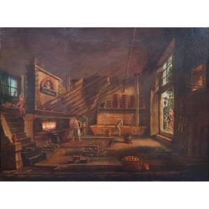 French School From The Beginning Of The 19th Century - Interior Of A Bakery