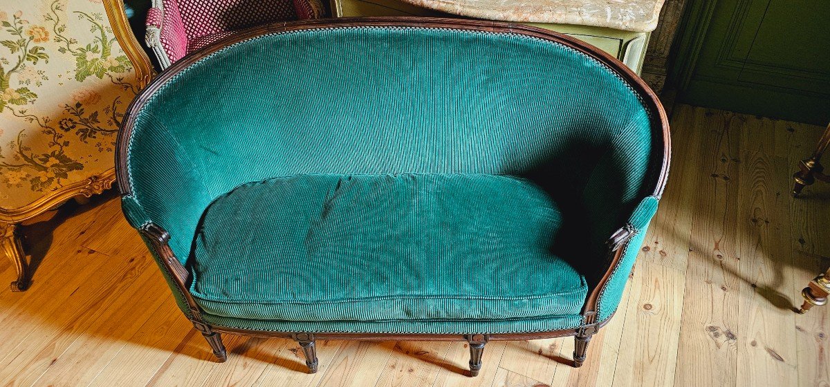 Canapé Néoclassique d'époque Louis XVI -photo-1