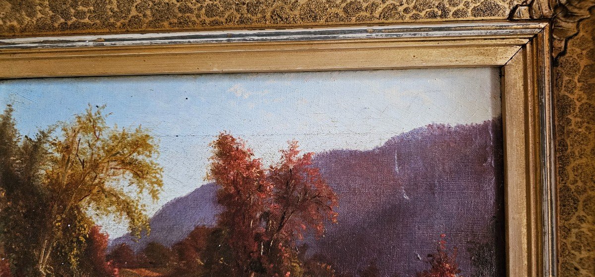 Huile Sur Toile, Sous-bois Barbizonnais, XIX Eme -photo-3