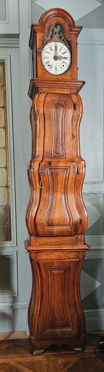 Rare Horloge De Parquet D’époque Louis XV. 