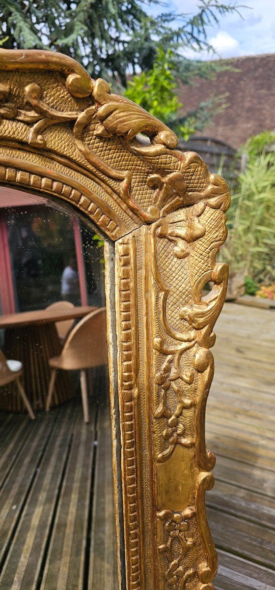 Louis XIV Mirror In Carved And Gilded Oak, Early 18th Century-photo-1