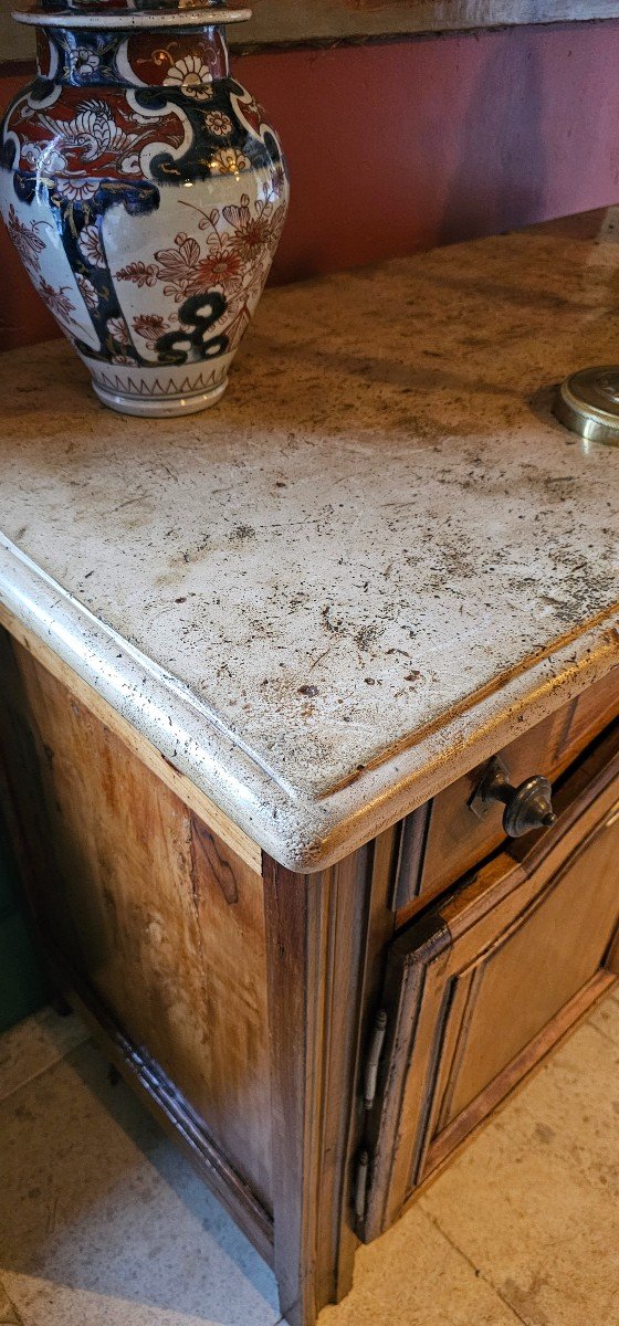 Small Louis XV Hunting Buffet With Stone Top.-photo-2