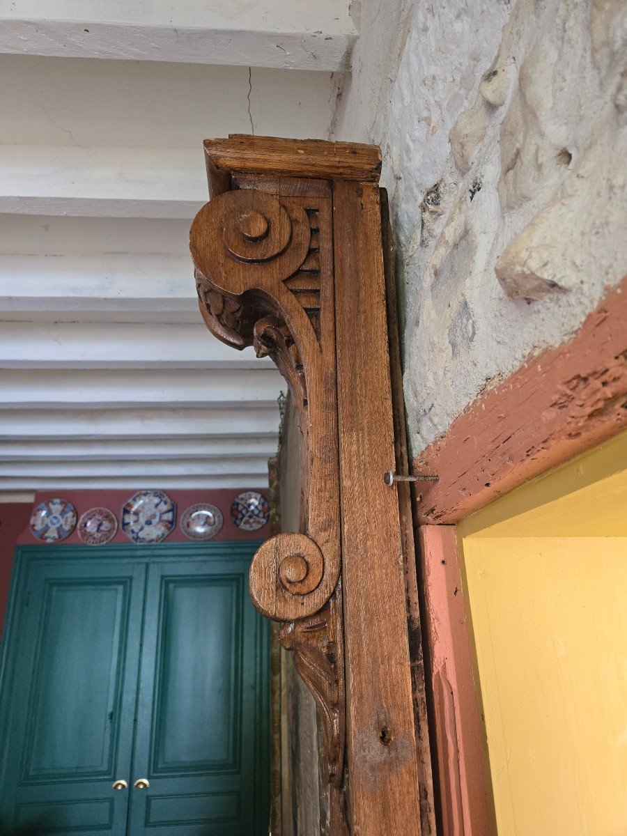 Deux Grands éléments De Boiserie De Style Néoclassique, Fin XIXème.-photo-7