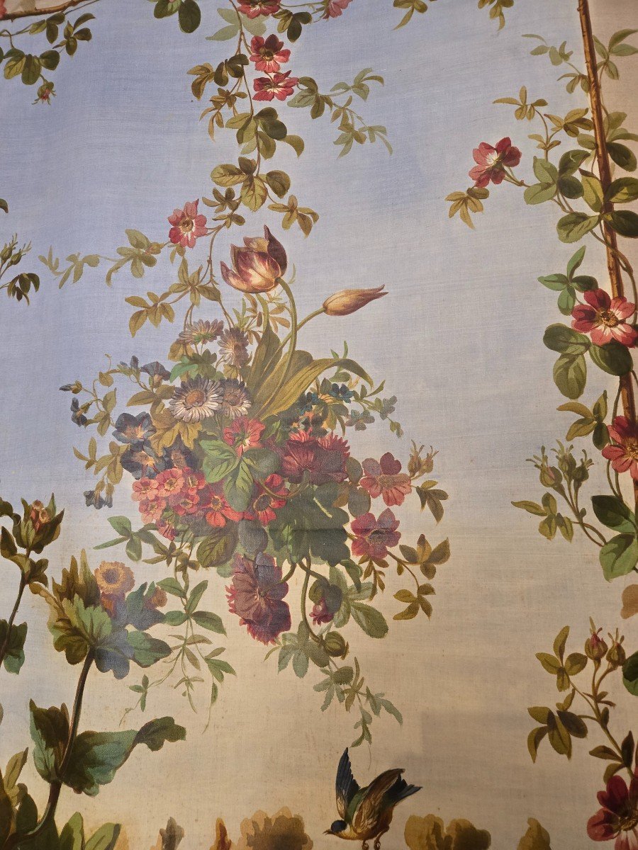 Important Oil On Canvas 19th Century. -photo-2