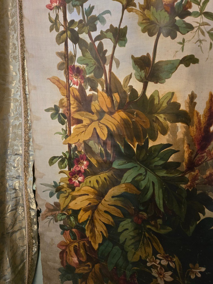 Important Oil On Canvas 19th Century. -photo-2