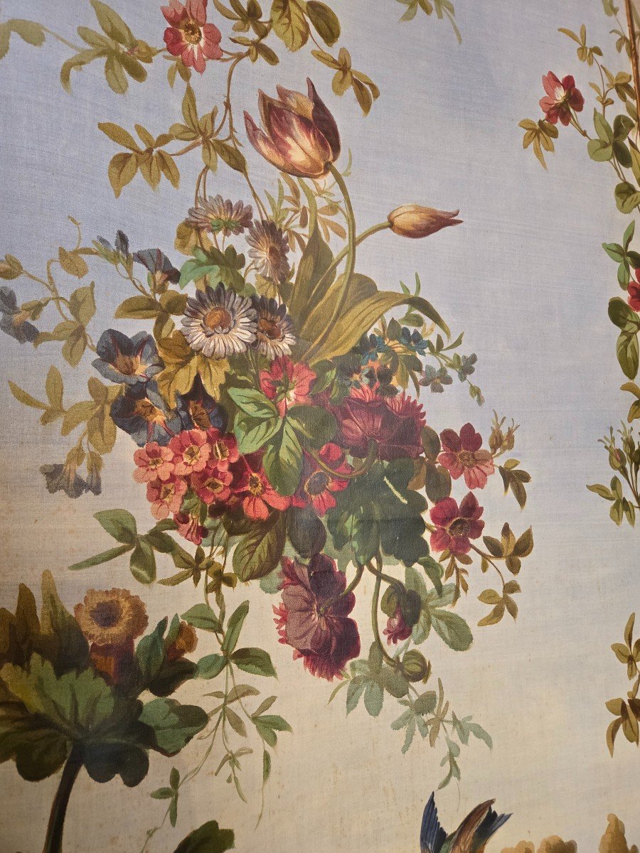 Important Oil On Canvas 19th Century. -photo-6