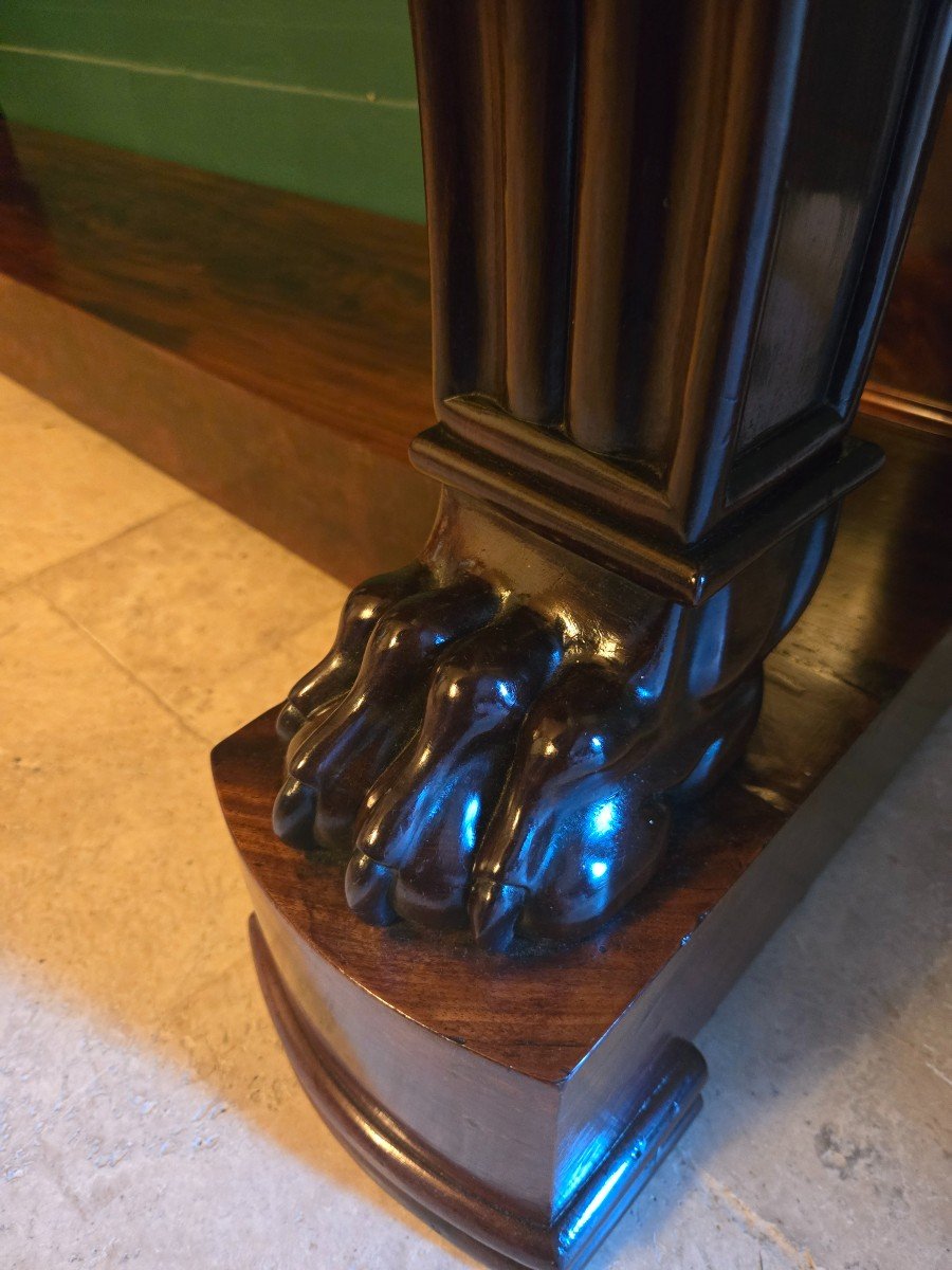Mahogany Console Attributed To Jacob Frères, With Inventory Number.-photo-4