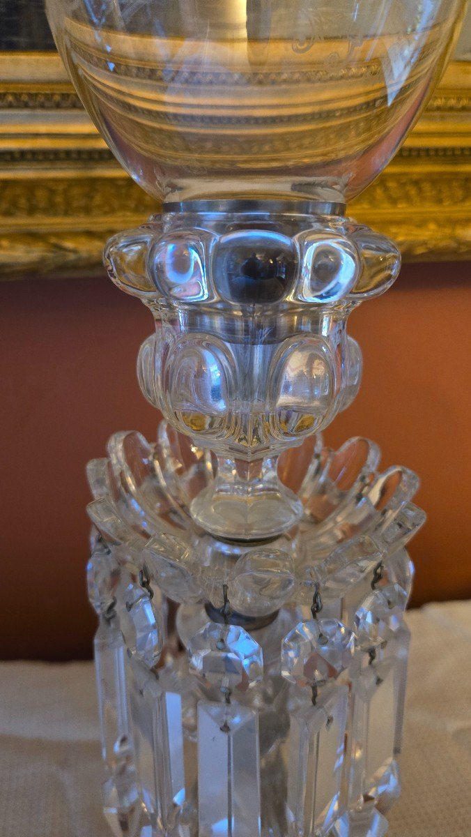 Pair Of Crystal Tealight Holders, From Maison Baccarat.-photo-5