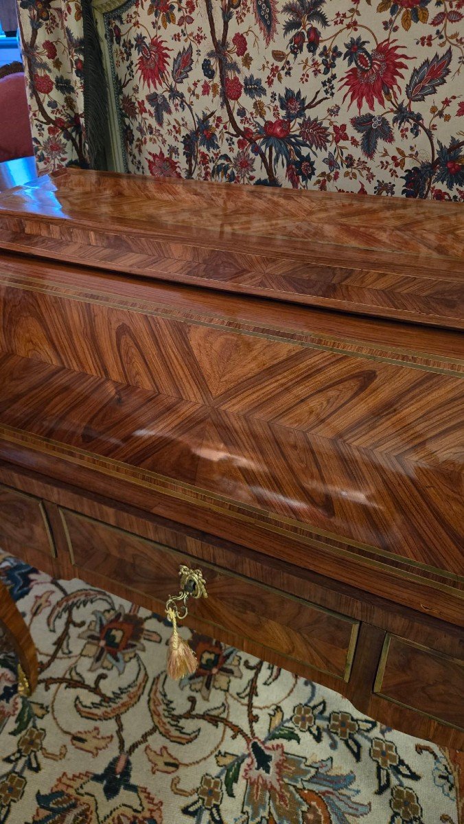 Mid-century Cylinder Desk, Parisian Work, Louis XV Period. -photo-2