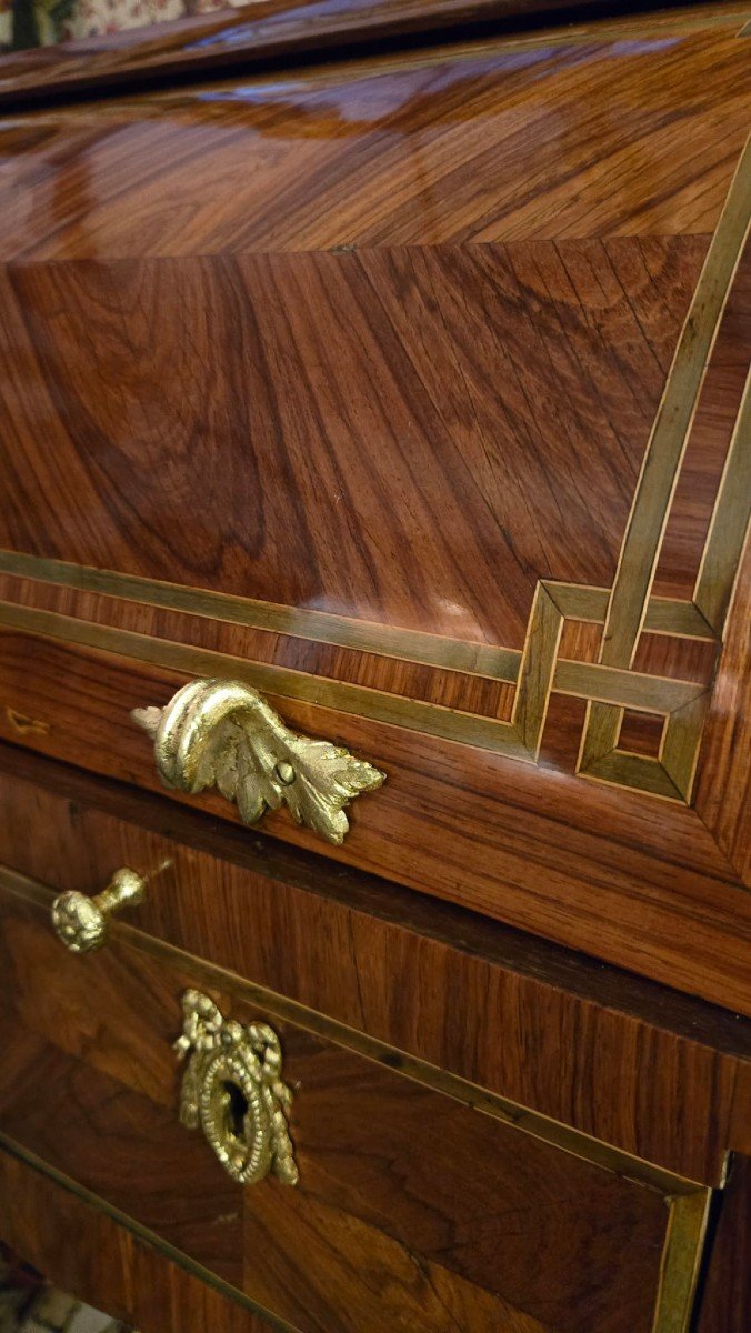 Mid-century Cylinder Desk, Parisian Work, Louis XV Period. -photo-8
