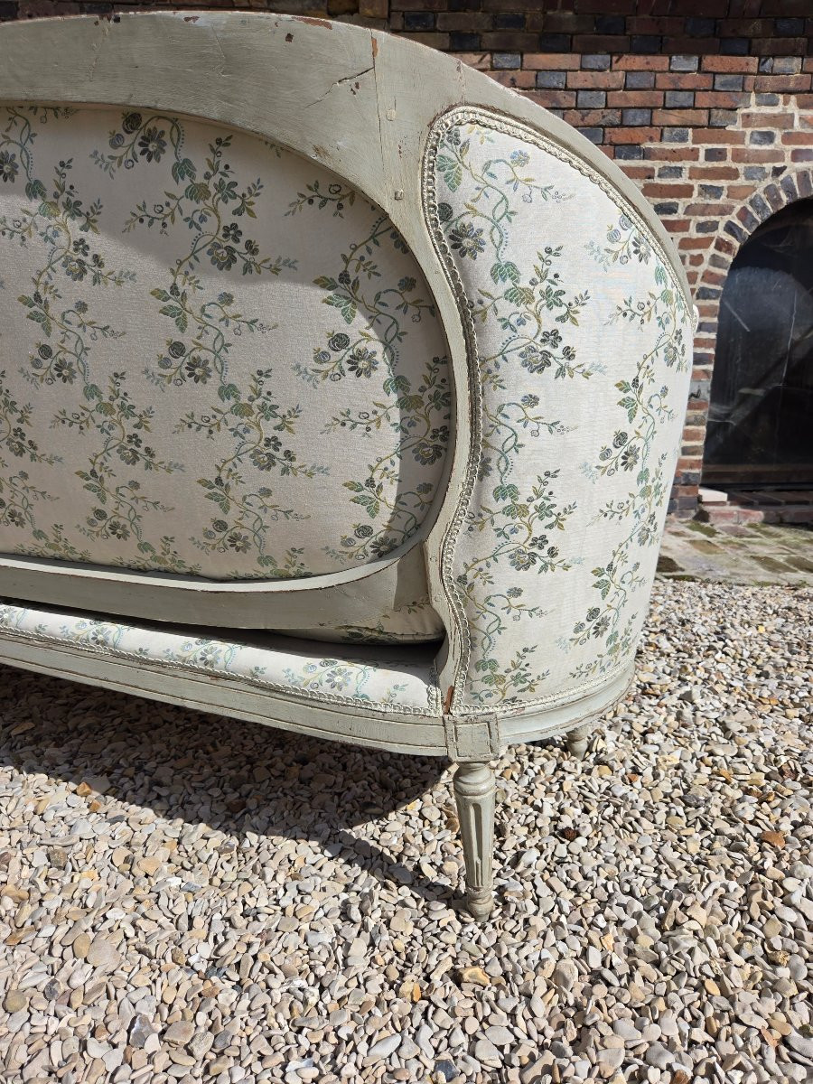 Canapé, Ottomane D’époque Louis XVI.  -photo-7