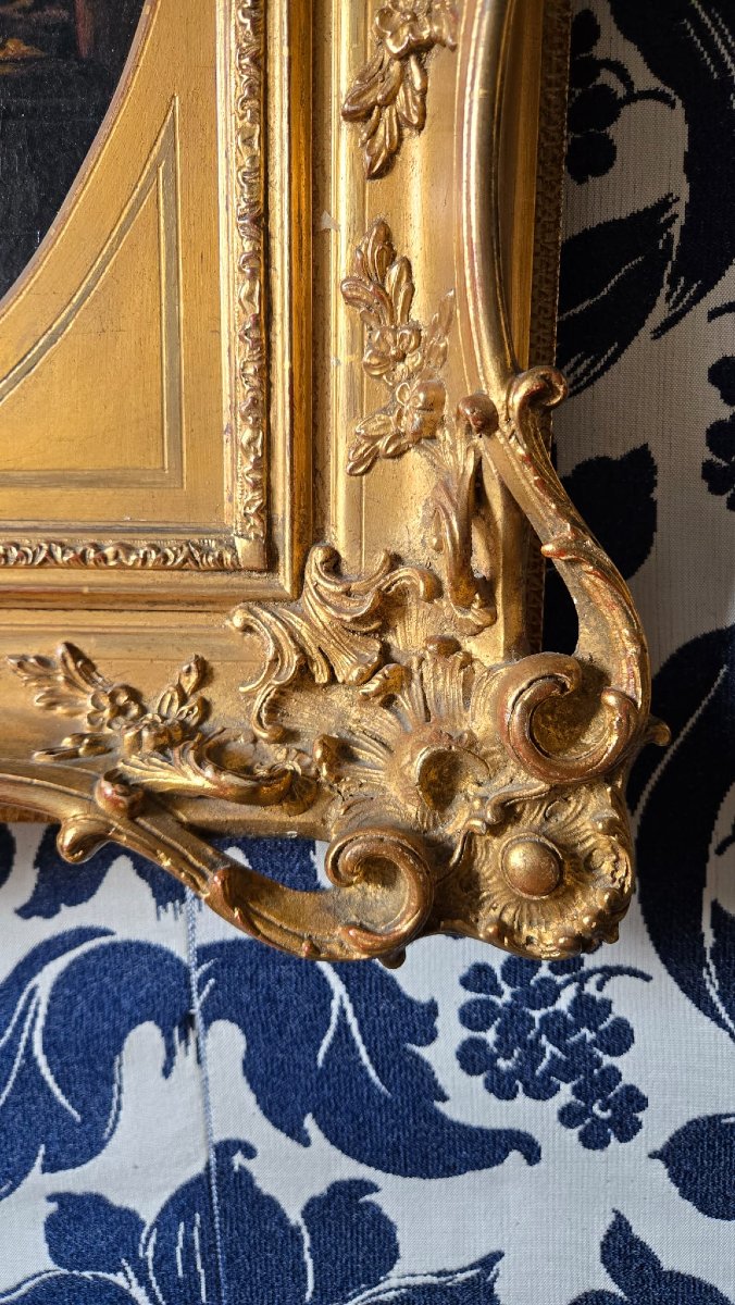 « Après Le Bal », Huile Sur Toile D’un Suiveur De J.f De Troy. -photo-5