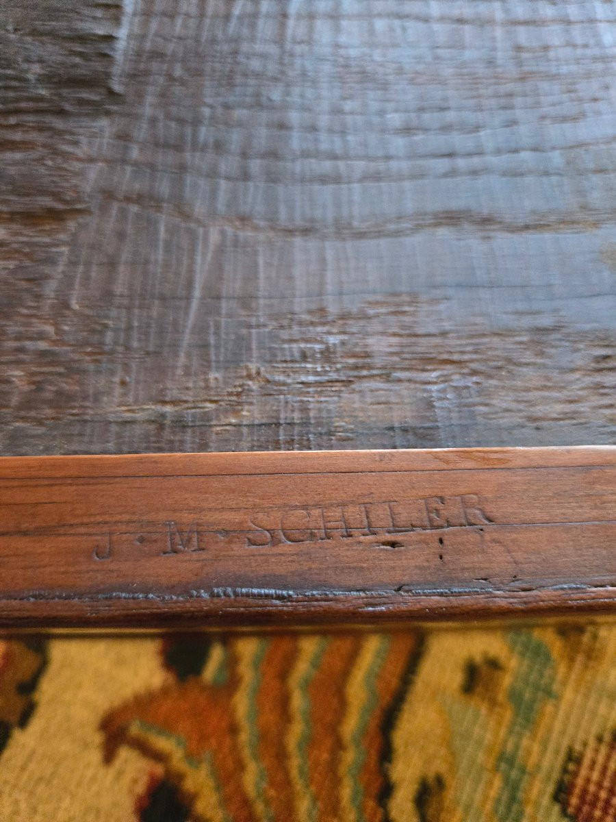 Louis XVI Tric Trac Table Stamped, Paris Louis XVI Period.  -photo-2