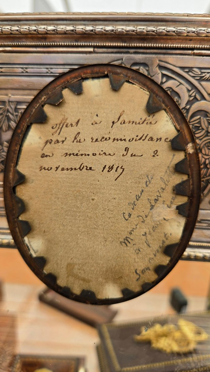 Machera Ferdinand, Miniature Datée 1817, Mme De Lavalette -photo-1