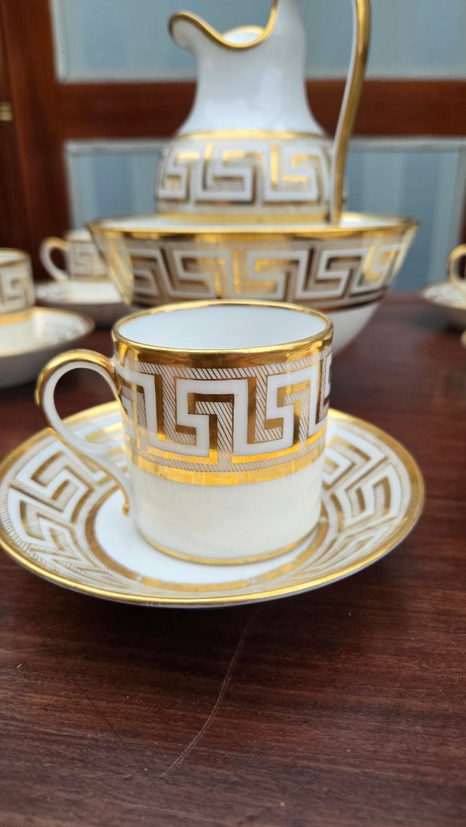 Service à Café En Porcelaine De Paris – Début Du XIXe Siècle-photo-1