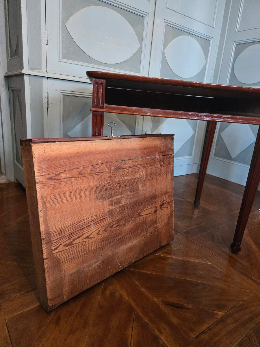 Solid Mahogany Cabaret Table – Louis XVI Period, Port Work  -photo-4