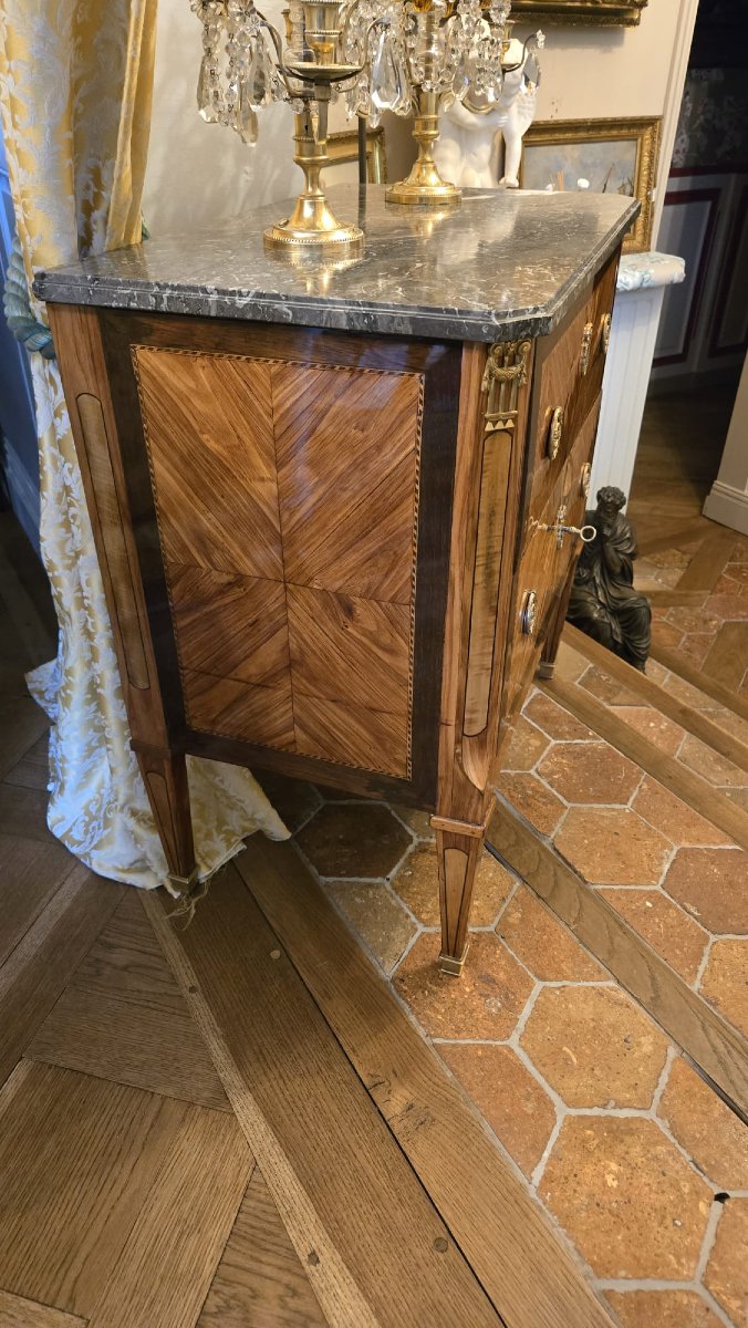 Commode De Style Louis XVI Attribuée à André Mailfert – Travail Début XXe Siècle .-photo-2