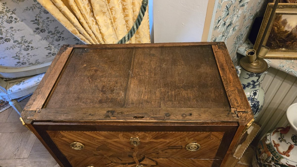 Commode De Style Louis XVI Attribuée à André Mailfert – Travail Début XXe Siècle .-photo-5