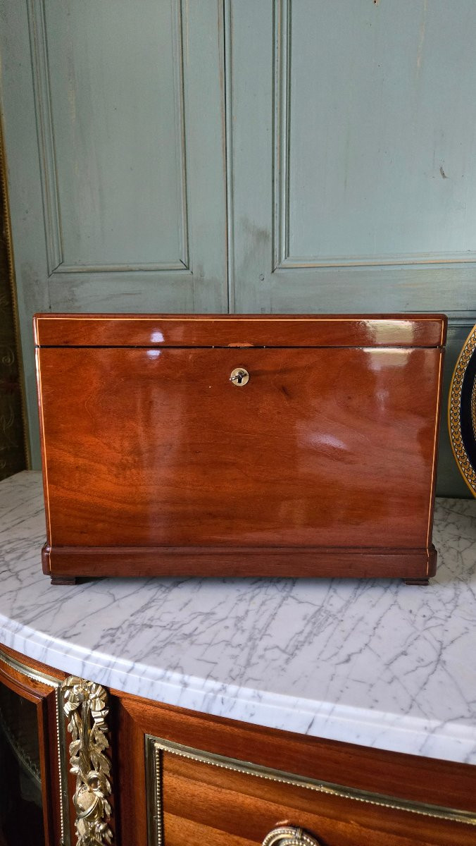 19th Century Mahogany Collector's Box -photo-3