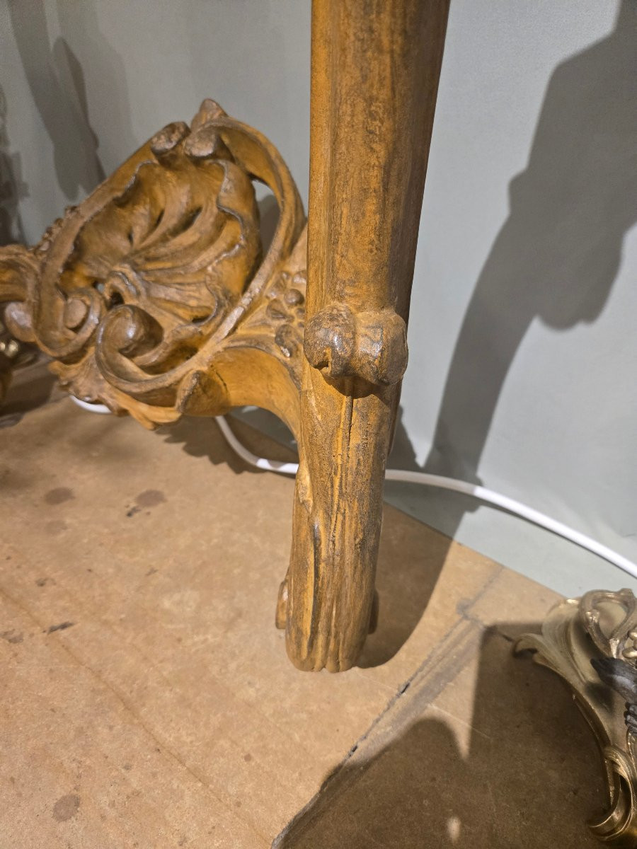 Louis XV Style Wall Console, 19th Century French Work.-photo-4