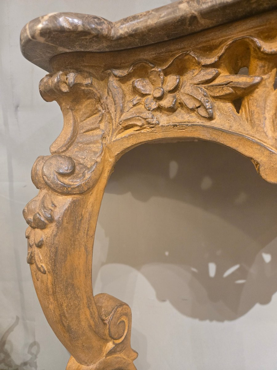 Louis XV Style Wall Console, 19th Century French Work.-photo-2