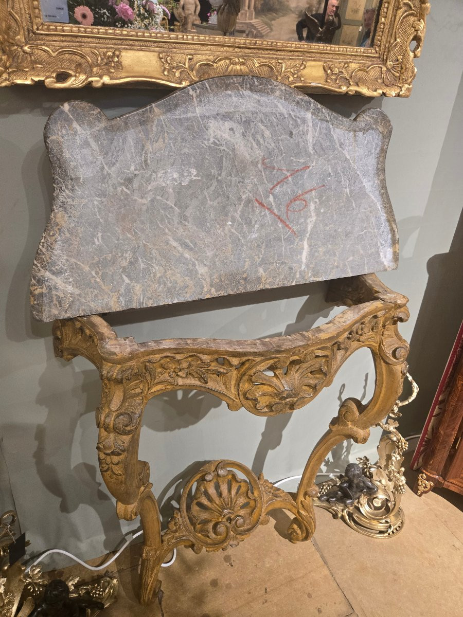 Louis XV Style Wall Console, 19th Century French Work.-photo-7