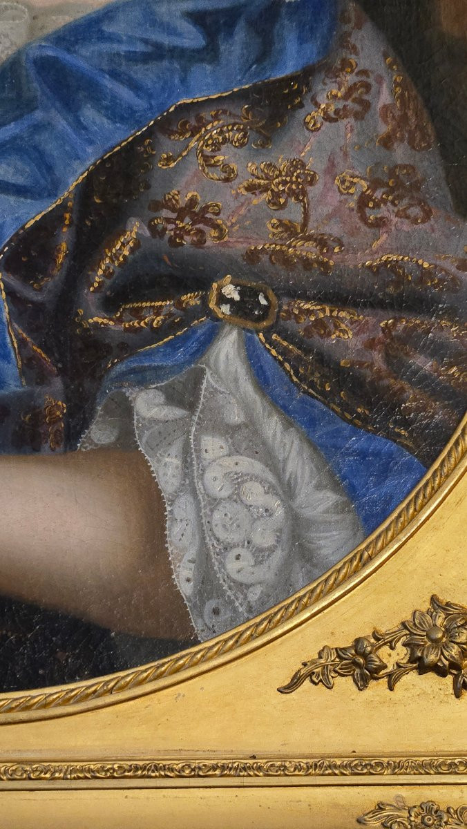 Portrait Of A Woman Known As At Fontange, Oil On Canvas, 17th Century-photo-5