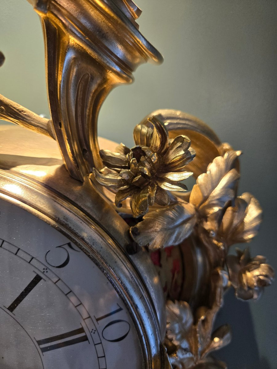 Louis XV Wall-mounted Cartel Attributed To Jean-joseph De Saint-germain.   -photo-4