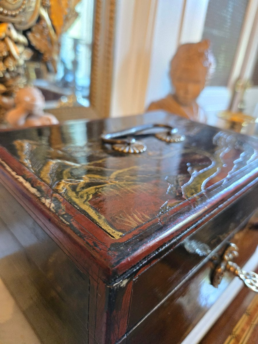 Travel Box, Stamped Migeon, Paris, Louis XV Period.  -photo-3