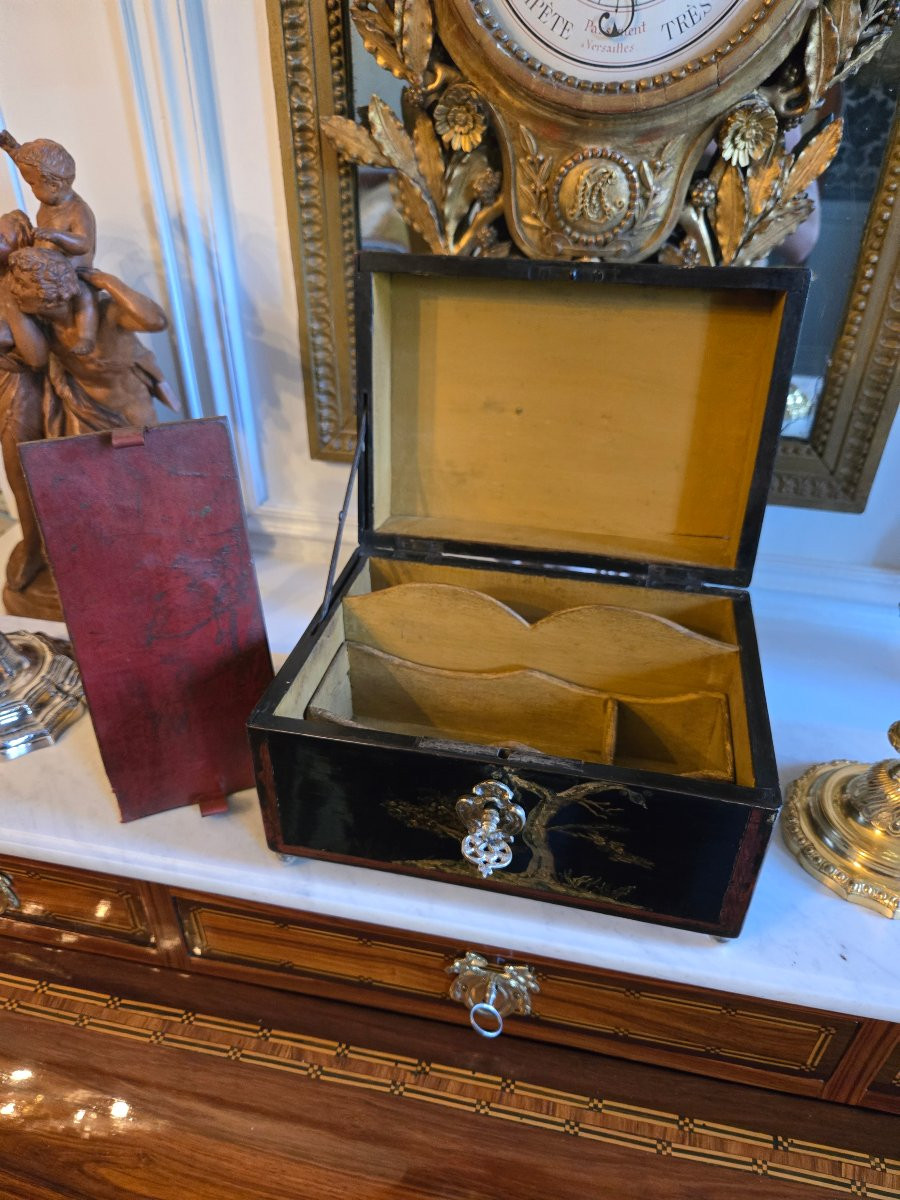 Travel Box, Stamped Migeon, Paris, Louis XV Period.  -photo-2