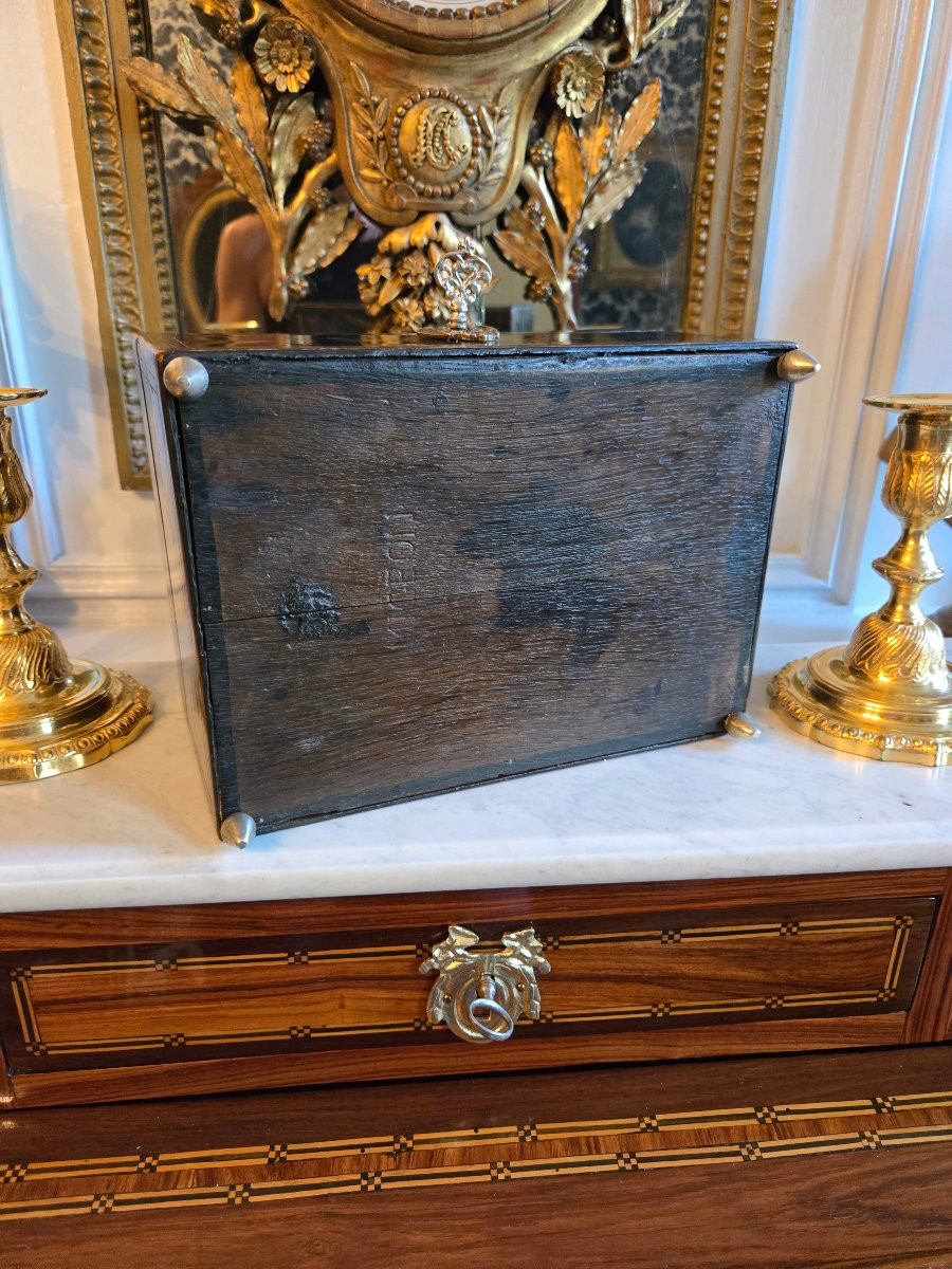 Travel Box, Stamped Migeon, Paris, Louis XV Period.  -photo-6