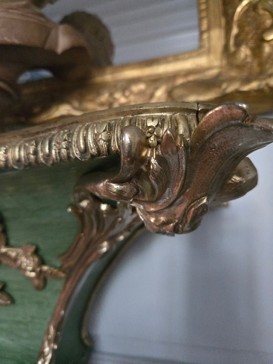 Louis XV Style Wall Console, 19th Century.  -photo-4