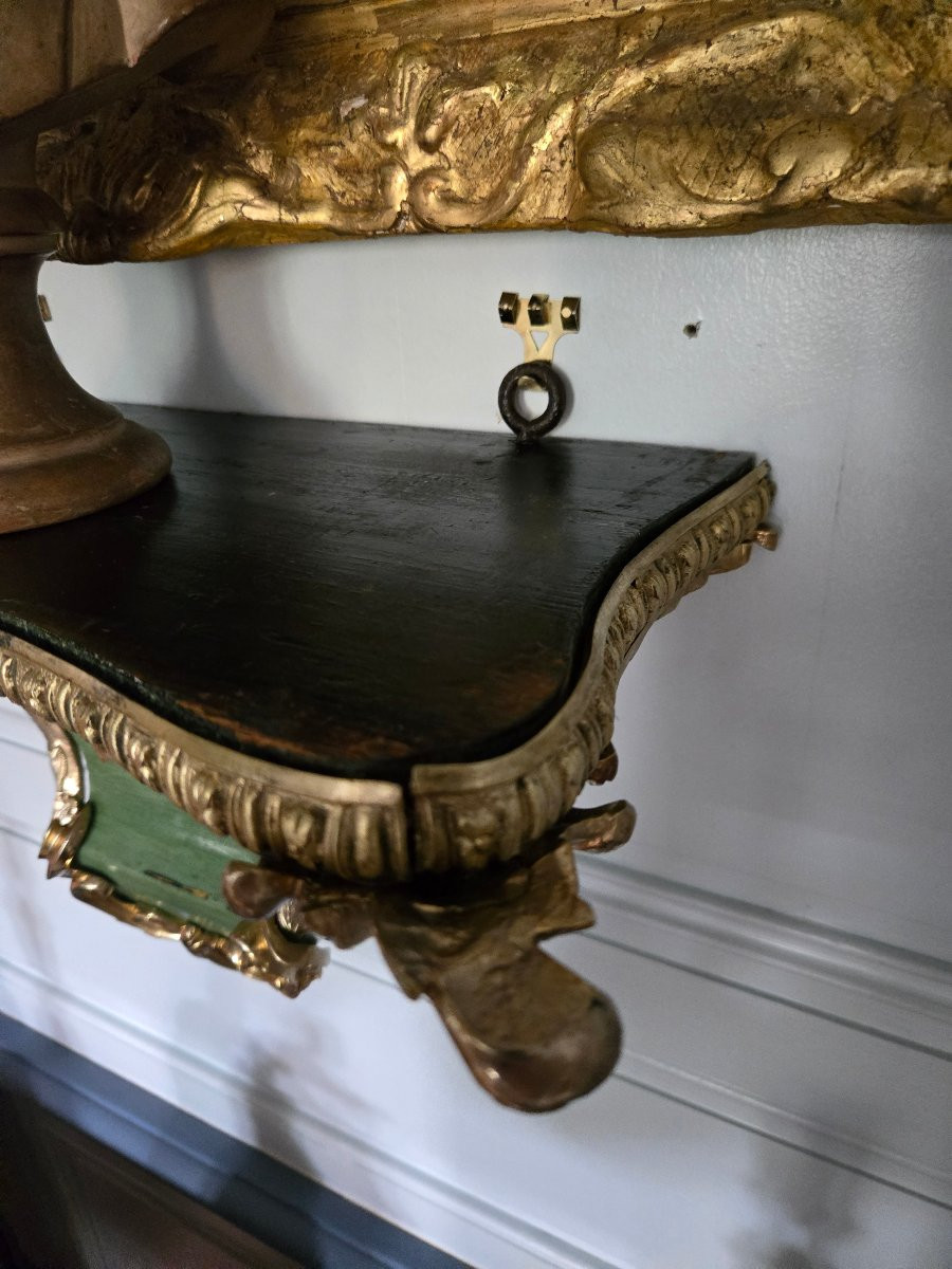 Louis XV Style Wall Console, 19th Century.  -photo-1